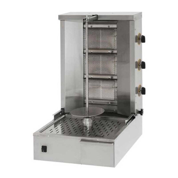 Döner kebab gaz 4 radiants capacité viande 38/40 kg -  -  x800mm
