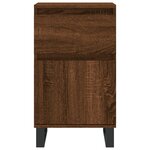 vidaXL Buffets 2 Pièces chêne marron 40x35x70 cm bois d'ingénierie