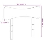 vidaXL Tête de lit blanc 75 cm bois massif de pin