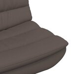 vidaXL Chaise pivotante Marron 63 x 75 x 76 cm PU brillant