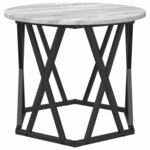 vidaXL Table d'appoint 2 Pièces Gris Sonoma Bois d'ingénierie et acier
