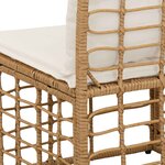 vidaXL Canapé de jardin 4 places sans accoudoir 4 Pièces