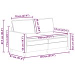 vidaXL Canapé Gris foncé 156 x 81 x 87 5 cm Tissu