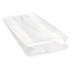 Sachet plastique à soufflets transparent 30 microns raja 20x40x10 cm (lot de 1000)