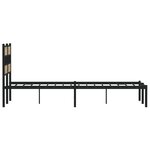 vidaXL Cadre de lit en métal sans matelas chêne sonoma 120x200 cm