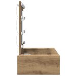 vidaXL Table de Toilette Marron 83 x 40 x 70 cm Bois d'ingénierie