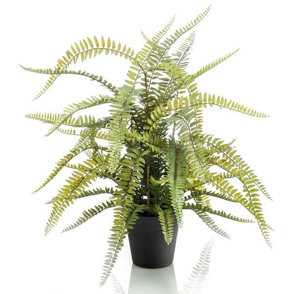 Emerald Fougère artificielle Boston 70 cm en pot en plastique