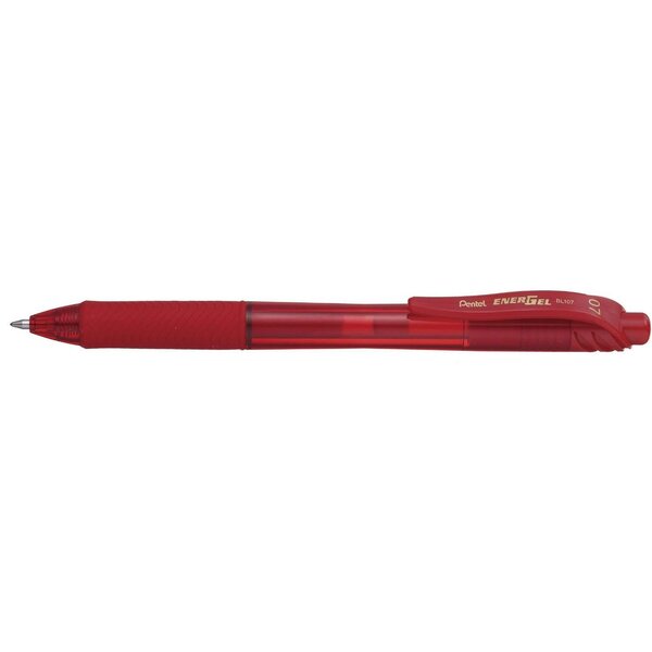 Stylo Roller Encre Gel EnerGel-X BL107 Pointe 0 7mm Rouge PENTEL