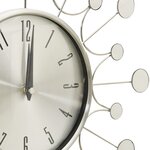 325165 vidaxl wall clock silver 40 cm metal