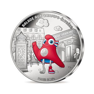 Les Jeux Paralympiques de Paris 2024 – Balade aux Champs-Elysées - Monnaie de 50€ Argent