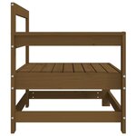 vidaXL Canapés d'angle de jardin 2 Pièces marron miel bois de pin solide