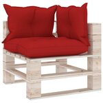 Vidaxl salon de jardin palette 7 pièces avec coussins bois de pin
