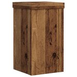 vidaXL Supports pour plantes 2 Pièces vieux bois bois d'ingénierie