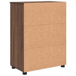 vidaXL Cabinet de salle de bain Chêne marron 60 x 35 x 80 cm