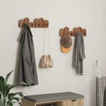 vidaXL Cintre Marron 48 x 8 x 15 cm Bois de Mahogany Massif