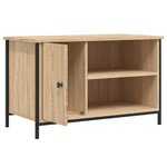 vidaXL Meuble TV Chêne sonoma 80x40x50 cm Bois d'ingénierie