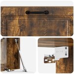 vidaXL Meuble TV mural Chêne fumé 98 x 31 x 30 cm Bois d'ingénierie