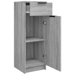 vidaXL Armoire de bain Sonoma gris 32x34x90 cm Bois d'ingénierie
