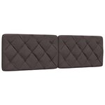 vidaXL Lit avec matelas marron foncé 160x200 cm tissu