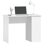 vidaXL Bureau Blanc 100x55x75 cm Bois d'ingénierie