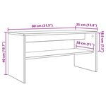 vidaXL Meuble TV Gris Sonoma 80 x 35 x 40 cm Bois d'ingénierie