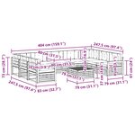 vidaXL Ensemble de canapés d'extérieur 10 Pièces Blanc et Beige