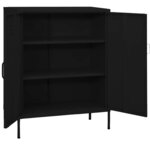 vidaXL Armoire de rangement Noir 80x35x101 5 cm Acier