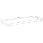vidaXL Comptoir de salle de bain 140x60x2 5 cm rectangulaire acacia