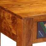 vidaXL Bureau avec tiroir Marron 110 x 50 x 73 cm Bois d'acacia massif