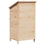 vidaXL Abri de jardin Naturel 59 x 56 x 113 5 cm Bois de Sapin Massif