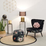 Fauteuil coquille en velours