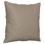 vidaXL Ensemble de canapés 3 Pièces avec coussins Taupe Tissu microfibre