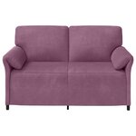 vidaXL Sofa 2 places Pourpre 158 x 83 x 95 cm Velours