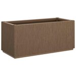 vidaXL Boîte de fleurs de jardin Marron 80 x 36 x 35 cm PP