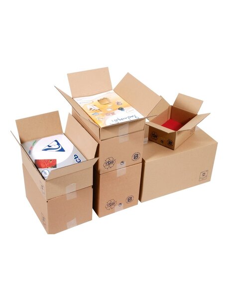 (lot  25 caisses) caisse format imprimerie simple cannelure 430x310x250mm