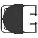 vidaXL Table de balcon Marron 60x64x83 5 cm Plastique Aspect de rotin