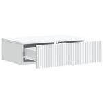 vidaXL Table d'appoint murale Blanc 59 x 34 5 x 17 cm