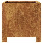 vidaXL Jardinière 30x30x30 cm acier corten