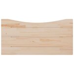 vidaXL Dessus de bureau blanc 110x55x2 5 cm bois massif de pin