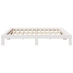 vidaXL Cadre de lit sans matelas blanc 180x200 cm bois massif de pin