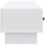 vidaXL Meuble TV Blanc 147 x 34 5 x 30 cm Bois d'ingénierie