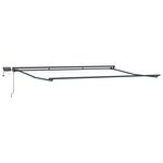 vidaXL Cadre de store manuel avec LEDs Anthracite 4 × 3 m Aluminium
