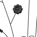 vidaXL Clôture de jardin 3 Pièces Noir 112 x 40 cm Acier