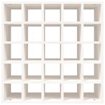 vidaXL Armoire à vin Blanc 56x25x56 cm Bois de pin massif