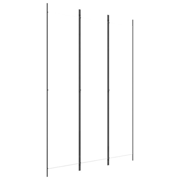 vidaXL Cloison de séparation 3 panneaux Blanc 150x220 cm Tissu