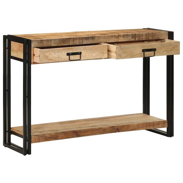 vidaXL Table console Marron 120 x 33 x 75 cm bois de manguier massif
