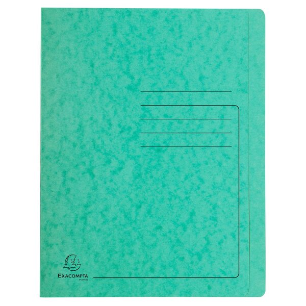 Chemise À Lamelle Carte Lustrée 355gm2 - A4 - Vert - Exacompta