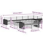 vidaXL Ensemble de canapés d'extérieur 9 Pièces