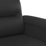 vidaXL Canapé à 2 places Noir 120 cm Similicuir