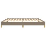 vidaXL Cadre de lit sans matelas taupe 200x200 cm tissu